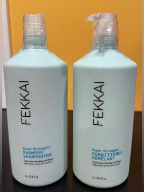 Fekkai Super Strength+ Shampoo & Conditioner - big size bottles - 33.8 oz